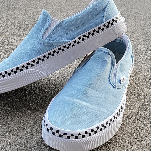 Blue foxing stripe slip on Vans - Picture 4 of 5